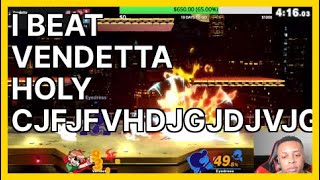 I BEAT VENDETTA HOLY CJFJFVHDJGJDJVJGJDIVJGMR  Smash Ultimate Highlights [upl. by Nnelg]