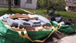 bagster dumpster trash removal service [upl. by Ennayhc]