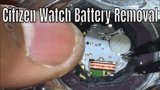 How To Replace The Battery On Your Citizen Eco Drive Capacitor Solar Watch Battery [upl. by Ayak]