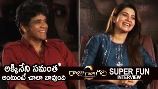 Akkineni Nagarjuna and Akkineni Samantha Super Fun Interview About Raju Gari Gadhi 2  TFPC [upl. by Sorcha892]