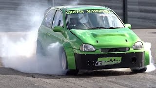 USC 2016  420bhp 30 V6 Vauxhall Corsa  14 mile 110  125mph [upl. by Odnalro]