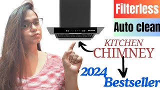 Faber Filterless Autoclean Chimney 2024⚡Faber HOOD IGNIS IN HC SC BK FL 60CM 1300 Suction⚡Gesture [upl. by Gorton]