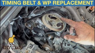 Citroen DS4 16 HDI timing belt amp water pump replacement [upl. by Aloysius]