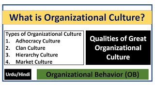 What is Organizational Culture Its Types  Qualities of Great Organizational Culture [upl. by Sontich]