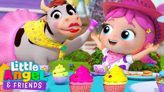 15 MIN LOOP La Vaca Loca Classic Nursery Rhyme  Little Angel And Friends Kid Songs [upl. by Ekyt]