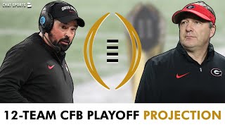 202425 College Football Playoff Projecting The 1st 12Team Playoff Ft Georgia Ohio State Oregon [upl. by Ahsienroc]