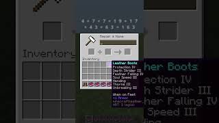 Enchanting Tools in Minecraft Java Edition  Boots FULL Enchant wProtection 4 [upl. by Aisinoid]