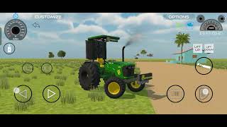 John Deere Mahindra bada tractor 🚜🚗🌄🦜🦚🎉🚜 [upl. by Aniarrol]