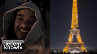 Jim Jones Takes His Wife amp Mum To See The Eiffel Tower In Paris For The First Time [upl. by Kylynn254]