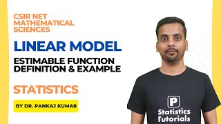 Linear ModelEstimable Function Definition amp Example CSIRNET Statistics Dr Pankaj Kumar [upl. by Hamitaf552]