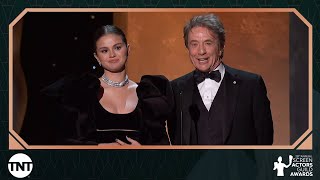 Selena Gomez and Martin Short Intro the “Shag Awards”  28th Annual SAG Awards  TNT [upl. by Geis344]