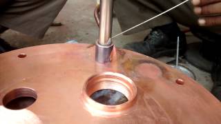 Silver brazing of copper and stainless steel tube  Fabrication technology  Non ferrous Joining [upl. by Aldredge]