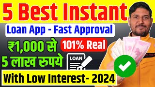 Top 5 loan apps in india with low interest  Loan App Fast Approval 2024  Personal Loan  Loan App [upl. by Corso]