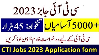 college teaching Interns CTI jobs 2023 application form  CTI jobs Punjab 2023  CTI College List [upl. by Nej]