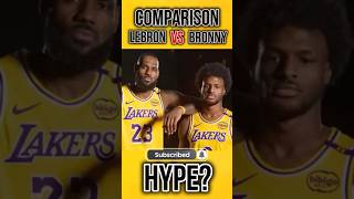 BRONNY JAMES HYPE OR NOT LEBRON VS BRONNY [upl. by Jeffie366]