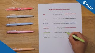 Pilot  FriXion Light Natural Colors  Writing sample [upl. by Haugen]