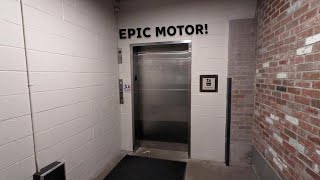 EPIC MOTOR Eastern hydraulic elevator at the Ice House Apartments in Harrisonburg VA [upl. by Neve600]