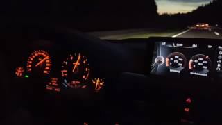 BMW 330D F31 0200 kmh acceleration and Top Speed run [upl. by Innus]