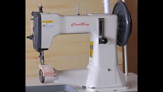 Cowboy CB3200 heavy duty low cost leather sewing machine [upl. by Ker]