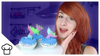 Mermaid Tail Cupcakes  Kupferfuchs Küchenchaos [upl. by Eeimaj]