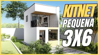 KITNET 3x6  3x6 kitnet pequena 18m² [upl. by Okiram421]