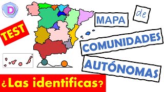 🌍 COMUNIDADES AUTÓNOMAS de ESPAÑA  ADIVÍNALAS en el MAPA [upl. by Petracca]