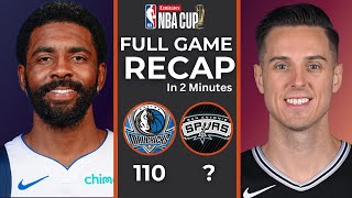 Kyrie Irving Gafford Shine as Mavericks Dominate Spurs Without Wembanyama 🔥🏀MavericksVsSpurs NBA [upl. by Phoebe]