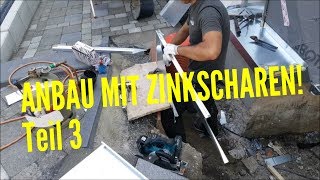 Dachdecker  Anbau mit Zinkscharen verkleiden Teil 3 Rheinzink  zinc sheet metal work part 3 [upl. by Carl]