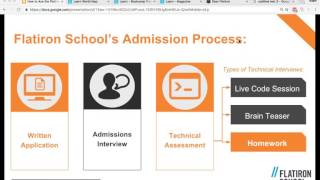 How To Ace The Flatiron School or any Coding Bootcamp Admissions Process [upl. by Raila]