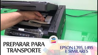 Tutorial  Como preparar para Transporte a Epson L395 L495 e Similares  SULINK [upl. by Nemajneb]