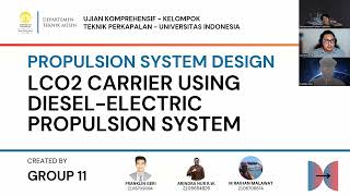 Propulsion System Design  LCO2 Carrier Using DieselElectric [upl. by Annmaria]