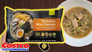 🇯🇵 Pulmuone Tonkotsu Miso Ramen  Costco Product Review [upl. by Ecahc]