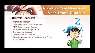 NonRapid Eye Movement Sleep Arousal Disorder Parasomnias  Part 2 [upl. by Levram]