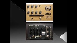 Victory V4 The Sheriff vs Effectrode Blackbird Tube Preamp Pedals [upl. by Mokas]