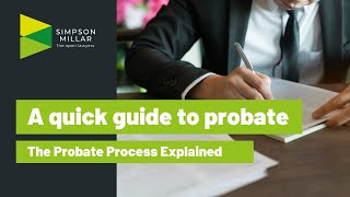 What is Probate The Probate Process Explained [upl. by Euginimod]