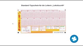 Lotto spielen  wie Du einen Lottoschein richtig ausfüllst [upl. by Egwin]