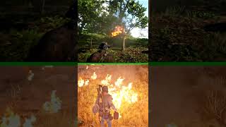 FIRE PHYSICS COMPARISON RDR2 VS DAYS GONE PART 3 [upl. by Kristel154]