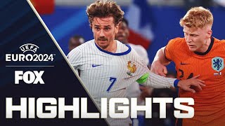 Netherlands vs France Highlights  UEFA Euro 2024 [upl. by Ysset]