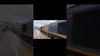 66767 ‘Kings Cross PSB 19712021’ arriving and departing Peterborough with tones [upl. by Arick]