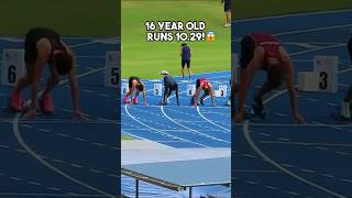 16 year old Gout Gout runs 100m in 1029  2024 QLT Athletic Championships 🧠⚡ shorts trending [upl. by Yak483]