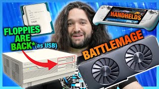 HW News  Intel Battlemage Imminent AI Rant Arrow Lake quotFixquot Xbox Handheld Floppy Case [upl. by Ahsiea]