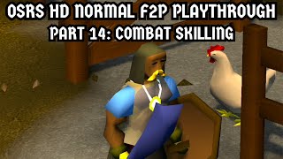 OSRS HD Normal F2P Playthrough Part 14 Combat Skilling [upl. by Roz]