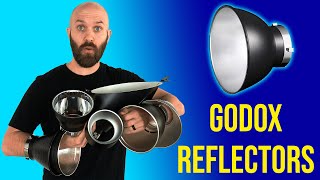 7 Godox Reflectors for Flash Photography Compared [upl. by Ydnem]