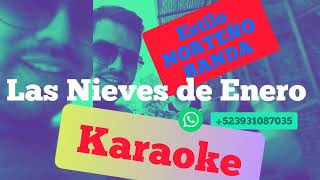 Las Nieves de Enero  Karaoke Pista estilo Norteño Banda con Tuba [upl. by Belita]