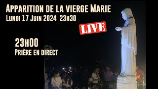 APPARITION EN DIRECT à Medjugorje Lundi 17 Juin à 23h30 [upl. by Nosirrag]