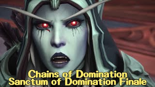 Sylvanas Defeat  Sanctum of Domination Raid Finale – WoW Shadowlands Chains of Domination Cinematic [upl. by Aneram]