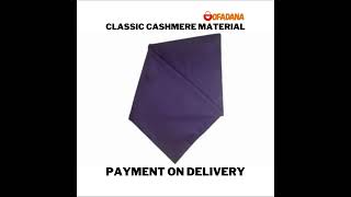 Dark Purple Classic Cashmere Material [upl. by Aihsoem]