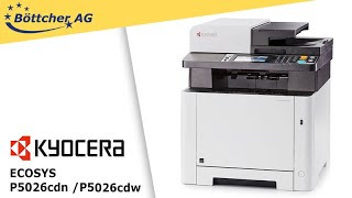 Multifunktionsgerät Kyocera ECOSYS M5526cdn  M5526cdw [upl. by Ahsinor]