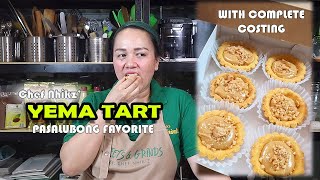 Pasalubong Favorite Yema Tart by Chef Nhikz with Detailed and Proper Costing [upl. by Anet762]