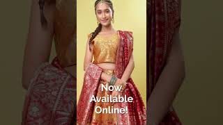 Woven Design Ready to Wear Lehenga Unstitched Blouse With Dupatta dupatta lehenga blouse design [upl. by Nnaihs]